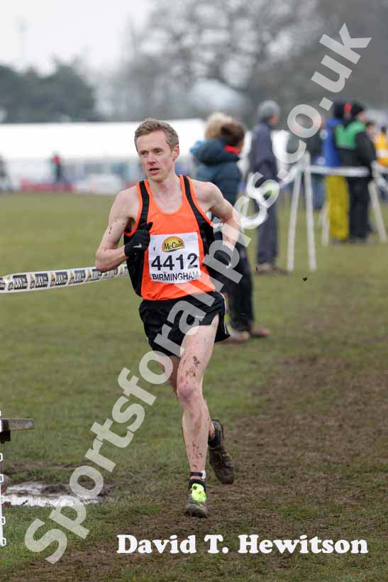 Steve Vernon during the senior mens McCain World Cross Country Trials and Inter Counties.